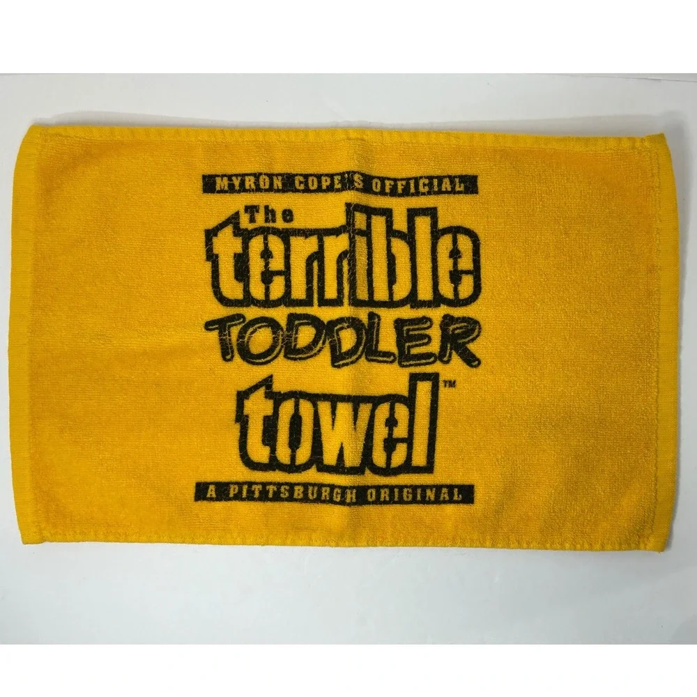 Myron Cope Official Terrible Toddler Towel Pittsburgh‎ Steelers Yellow